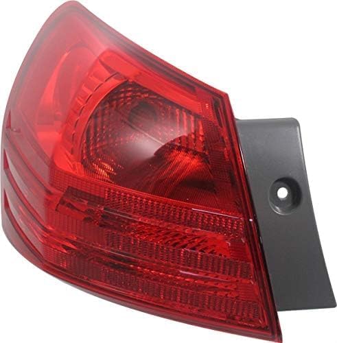 Set Of 2 Tail Light Outer Assembly Plastic Left Driver & Right Passenger Side Direct Replacement Compatible With 2008-2013 Nissan Rogue / 2014-2015 Select NI2801183 NI2800183