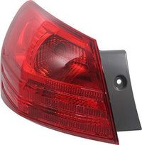 Set Of 2 Tail Light Outer Assembly Plastic Left Driver & Right Passenger Side Direct Replacement Compatible With 2008-2013 Nissan Rogue / 2014-2015 Select NI2801183 NI2800183