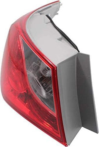 Tail Light Outer Assembly Plastic Left Driver Side Direct Replacement Compatible With 2011-2014 Hyundai Sonata HY2804116 924013Q000