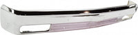 Front Bumper Face Bar Chrome Steel Without Molding Holes Direct Replacement Compatible With 1983-1990 Chevrolet S10 Blazer / 1982-1990 Pickup GM1002365 14033726