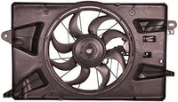 Front Radiator Cooling Single Fan Assembly Plastic Direct Replacement Compatible with 2015-2017 Chrysler 200/2014-2019 Jeep Cherokee CH3115179 CH3115180 68205996AC 68197298AB