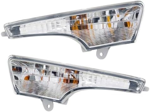 Set Of 2 Front Turn Signal Light Assembly Plastic Left Driver & Right Passenger Side Direct Replacement Compatible With 2013-2018 Nissan Altima NI2531118 NI2530118