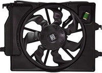 Front Radiator Single Fan Assembly Direct Replacement Compatible with 2018-2022 Hyundai Accent / 2018-2023 Kia Roi HY3115161 25380H9050