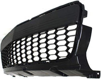 Front Bumper Grille Primed Plastic Direct Replacement Compatible With 2007-2009 Mazda 3 MA1036106 BS4N501T0C