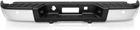 Rear Bumper Face Bar & Step Pad Chrome Steel Direct Replacement Compatible With 2007-2013 Chevrolet Silverado/GMC Sierra 1500 GM1103148 20899360-PFM