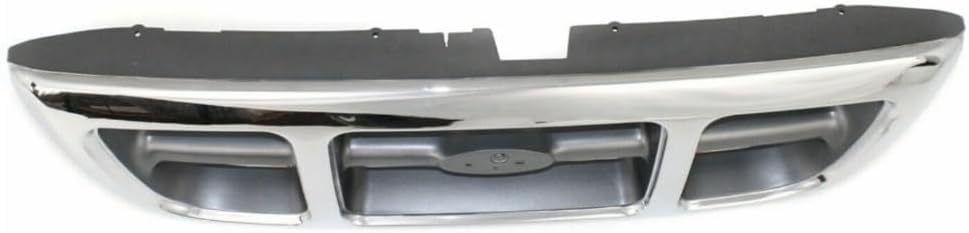 Front Grille Chrome Shell & Gray Insert Direct Replacement Compatible With 1988-2000 Ford Ranger FO1200341 F87Z8200KAA