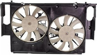Front Radiator Dual Cooling Fan Assembly Plastic Direct Replacement Compatible with 2015-2021 Lexus NX300h / 2016-2018 Toyota RAV4 Hybrid LX3115133 1671136180