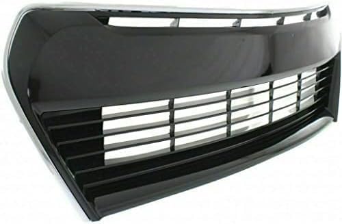 Front Bumper Grille Primed With Chrome Molding Plastic Direct Replacement Compatible With 2014-2016 Toyota Corolla TO1036150 5310202210