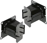 Set Of 2 Front Bumper Mounting Stay Brackets Steel Left Driver & Right Passenger Side Direct Replacement Compatible With 2002-2004 Nissan Altima NI1066124 NI1067124