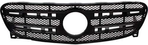 Front Grille Assembly Prime Shell And Insert Plastic Direct Replacement Compatible With 2015-2017 Mercedes Benz GLA250 MB1200188 1568801200
