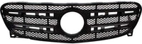 Front Grille Assembly Prime Shell And Insert Plastic Direct Replacement Compatible With 2015-2017 Mercedes Benz GLA250 MB1200188 1568801200