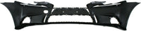 Front Bumper Cover + Upper & Lower Grille Primed + Head Lights Left Driver And Right Passenger Side Direct Replacement Compatible With 2014-2016 Lexus IS250 / IS350