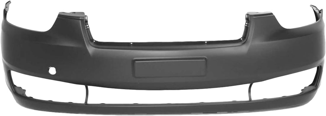 Front Bumper Cover Primed Direct Replacement Compatible With 2006-2011 Hyundai Accent HY1000163 865111E010