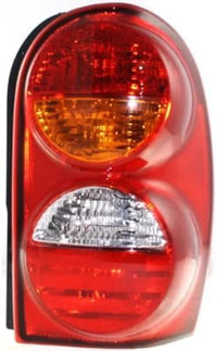 Set Of 2 Tail Light Assembly Plastic Left Driver & Right Passenger Side Direct Replacement Compatible With 2002-2004 Jeep Liberty CH2801149 CH2800149 55155828AH 55155829AH