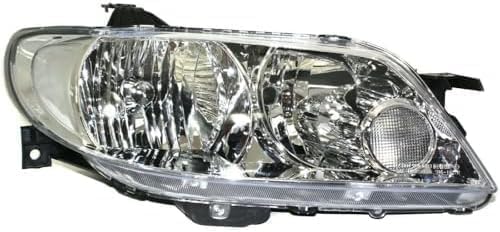 Set Of 2 Front Head Light Plastic Lens And Housing Left Driver & Right Passenger Side Direct Replacement Compatible With 2002-2003 Mazda Protege5 MA2518106 MA2519106