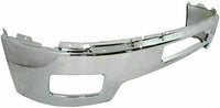 Front Bumper Chrome Steel + Lower Valance Air Deflector + Extension Textured Direct Replacement Compatible With 2011-2014 Chevrolet Silverado 2500HD 3500HD GM1095195 GM1092213