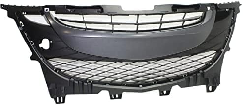 Front Grille Primed Shell And Insert Plastic Direct Replacement Compatible With 2012-2017 Mazda 5 MA1200193 C514501T0E