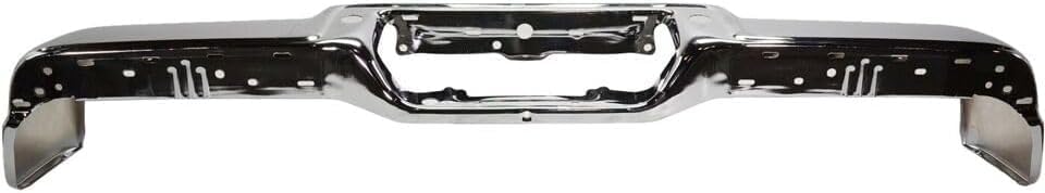 Step Bumper Face Bar Chrome Steel Without Rear Object Sensor Holes Direct Replacement Compatible With 2006-2008 Ford F-150 / Lincoln Mark LT FO1102358 8L3Z17906B