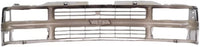 Front Grille Chrome Shell & Cross Bar Insert With Dual Beam Headlamp Direct Replacement Compatible With 1994-2000 Chevrolet / 1994-1999 Suburban C/K Series GM1200463