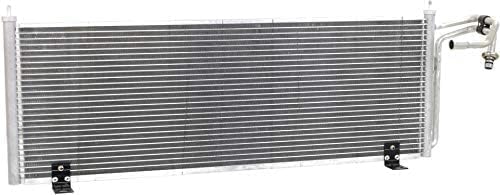 Front A/C Condenser Aluminum Core Direct Replacement Compatible With 1997-2001 Jeep Cherokee CH3030147 55036595AG