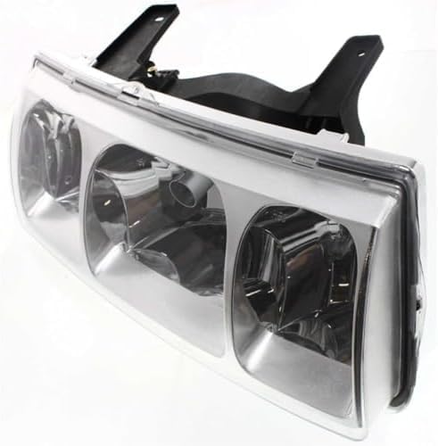 Set Of 2 Front Headlight Assembly With Black Interior Right Passenger & Left Driver Side Direct Replacement Compatible With 2002-2004 Saturn Vue GM2502228 GM2503228 22702945 22702946