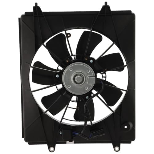Front A/C Condenser Fan Assembly Plastic Right Passenger Side Direct Replacement Compatible with 2010-2011 Honda CR-V HO3120107 38616REZA01-PFM