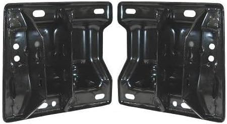 Set Of 2 Front Bumper Bracket Steel Left Driver & Right Passenger Side Direct Replacement Compatible With 2002-2005 Dodge Ram Full Size CH1067131 CH1066131 55077220AC 55077221AC