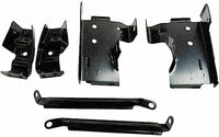 Front Bumper Steel With Brackets+ Grille Chrome + Lower Valance + Head Lights & Park Lamps Left and Right Side Direct Replacement Compatible With 2003-2006 GMC Sierra 1500
