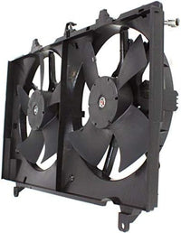 Front Radiator Cooling Fan Assembly Plastic Direct Replacement Compatible with 2007-2009 Nissan 350Z NI3115136 21481EV02B