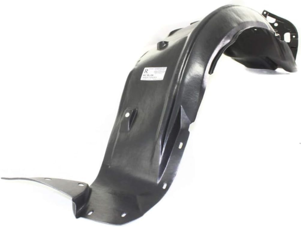 Front Fender Liner Right Passenger Side Direct Replacement Compatible With 2009-2012 Acura RL AC1249127 74101SJAE01
