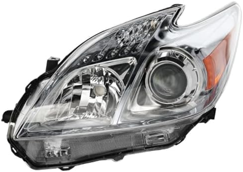 Set Of 2 Front Headlight Lens And Housing Right Passenger & Left Driver Side Direct Replacement Compatible With 2010-2011 Toyota Prius TO2518122 TO2519122 8117047211 8113047211