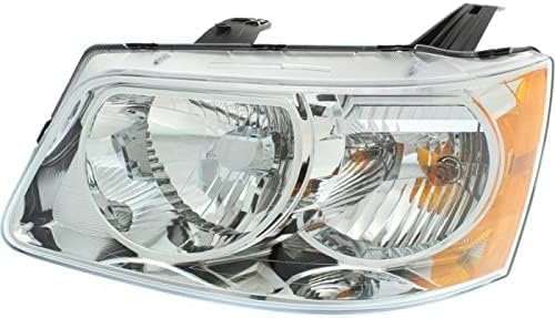 Set Of 2 Front Head Light Assembly Plastic Left Driver & Right Passenger Side Direct Replacement Compatible With 2006-2009 Pontiac Torrent GM2502284 GM2503284 15890727 15890728
