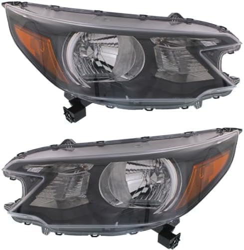 Set Of 2 Front Head Light Assembly Halogen Right Passenger & Left Driver Side Direct Replacement Compatible With 2012-2014 Honda CR-V HO2503148 HO2502148 33100T0AA01 33150T0AA01