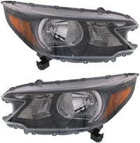 Set Of 2 Front Head Light Assembly Halogen Right Passenger & Left Driver Side Direct Replacement Compatible With 2012-2014 Honda CR-V HO2503148 HO2502148 33100T0AA01 33150T0AA01
