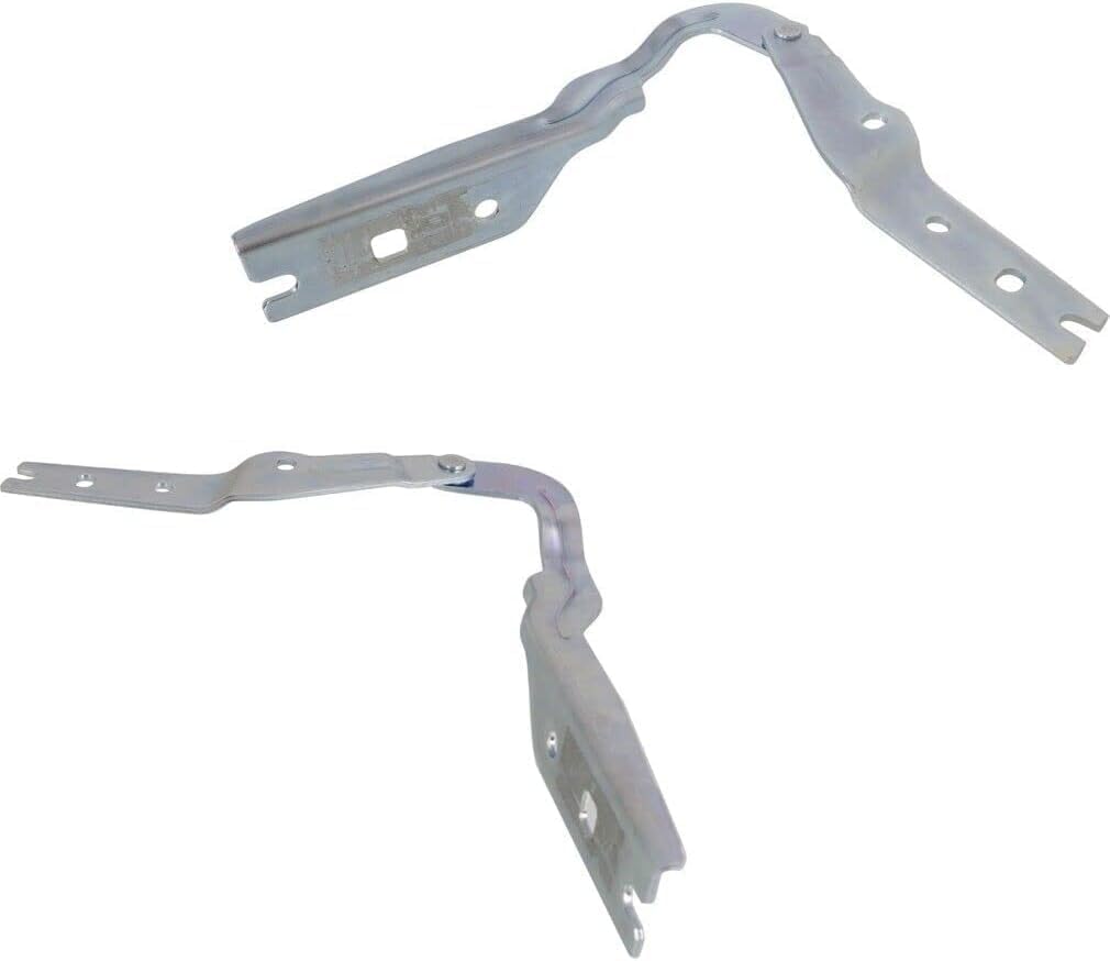 Set Of 2 Front Hood Hinge Assembly Steel Left Driver & Right Passenger Side Direct Replacement Compatible With 2015-2019 Volkswagen Golf/GTI/E-Golf VW1236117 VW1236118