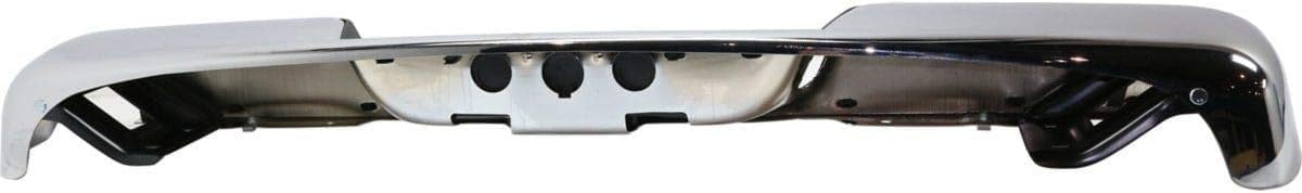 Step Bumper Chrome Steel Direct Replacement Compatible With 2002-2008 Dodge Ram 1500/2003-2009 2500 3500 CH1103111 CH1102371 CH1191110 68004420AB 55077340AD