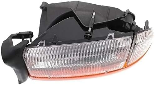 Set Of 2 Front Headlight Assembly Right Passenger & Left Driver Side Direct Replacement Compatible With 1997 Dodge Dakota / 1998 Durango CH2502117 CH2503117 5011407AA 5011406AA