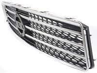 Front Grille Assembly Chrome Shell & Painted Dark Gray Insert Direct Replacement Compatible With 2009-2011 Nissan Maxima NI1200231 620709N00A