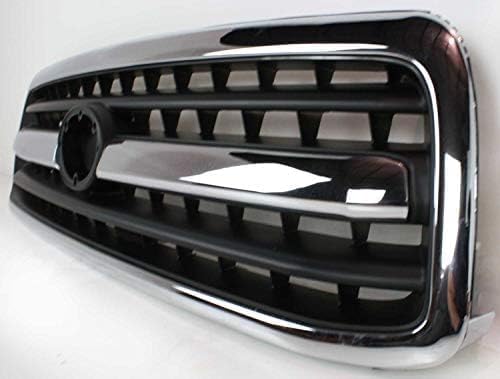 Front Grille Assembly Chrome Shell With Primed Insert Plastic Plastic Direct Replacement Compatible With 2000-2002 Toyota Tundra TO1200223 531000C020