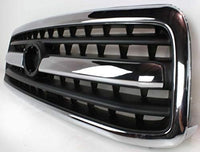 Front Grille Assembly Chrome Shell With Primed Insert Plastic Plastic Direct Replacement Compatible With 2000-2002 Toyota Tundra TO1200223 531000C020