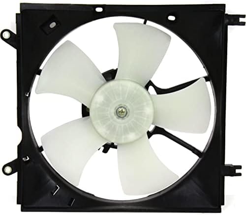 Front Radiator Cooling Fan Assembly Left Driver Side Plastic Direct Replacement Compatible with 2001-2005 Toyota RAV4 TO3115120 1671128150