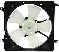 Front Radiator Cooling Fan Assembly Left Driver Side Plastic Direct Replacement Compatible with 2001-2005 Toyota RAV4 TO3115120 1671128150