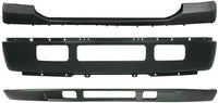 Front Bumper Face Bar Steel + Upper Cover Primed + Lower Valance Textured Direct Replacement Compatible With 2005-2007 Ford F-250 / F-350 Super Duty FO1002393 FO1095219 FO1057292