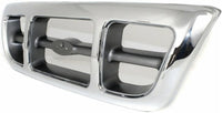 Front Grille Chrome Shell & Gray Insert Direct Replacement Compatible With 1988-2000 Ford Ranger FO1200341 F87Z8200KAA