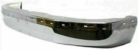 Front Bumper Face Bar Chrome + Upper Cover + Lower Valance Textured Direct Replacement Compatible With 2003-2017 GMC Savana/Chevrolet Express 1500 2500 3500 GM1000693 GM1002459