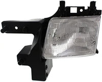 Set Of 2 Front Headlight Assembly Right Passenger & Left Driver Side Direct Replacement Compatible With 1998-2003 Dodge Ram Full Size Van CH2502118 CH2503118 55076525AC 55076524AC
