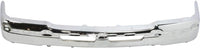 Front Bumper Chrome Steel + Grille + Upper Cover + Lower Valance Air Deflector Textured Direct Replacement Compatible With 2003-2006 Chevrolet Silverado 1500 GM1051110 GM1200489