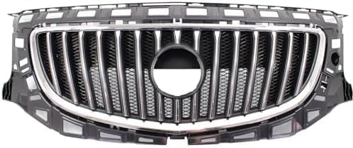 Front Grille Chrome Shell & Primed Insert Direct Replacement Compatible With 2011-2013 Buick Regal GM1200653 20977844 22880027
