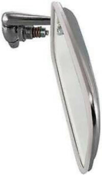 AUTOS PARTS PLUS Set Of 2 Front Mirror Manual Adjust Non-Folding Non-Heated Chrome Left Driver & Right Passenger Side Direct Replacement Compatible With 1968-1977 Volkswagen Beetle VW1320101 VW1321101