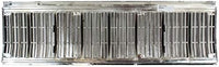 Front Grille Chrome Shell & Primed Insert Plastic Direct Replacement Compatible With 1991-1996 Jeep Cherokee CH1200196 55034046AB